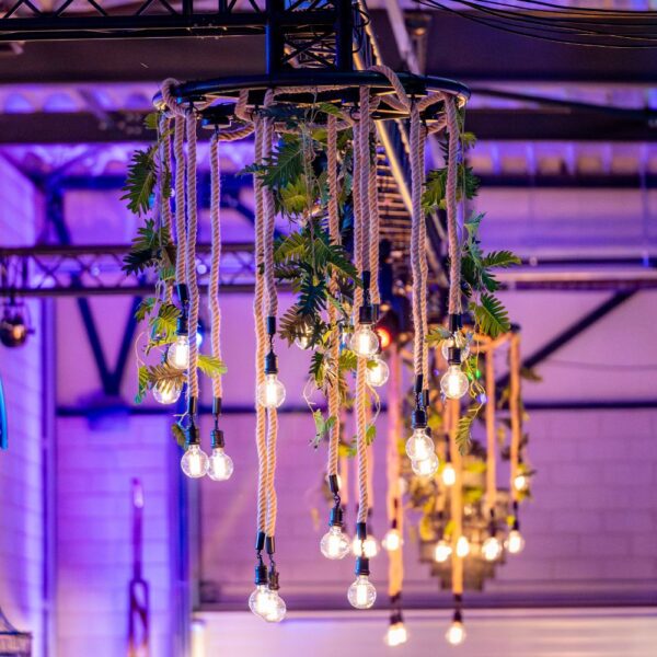 Industriële touwlamp Imagine Event & Partyverhuur