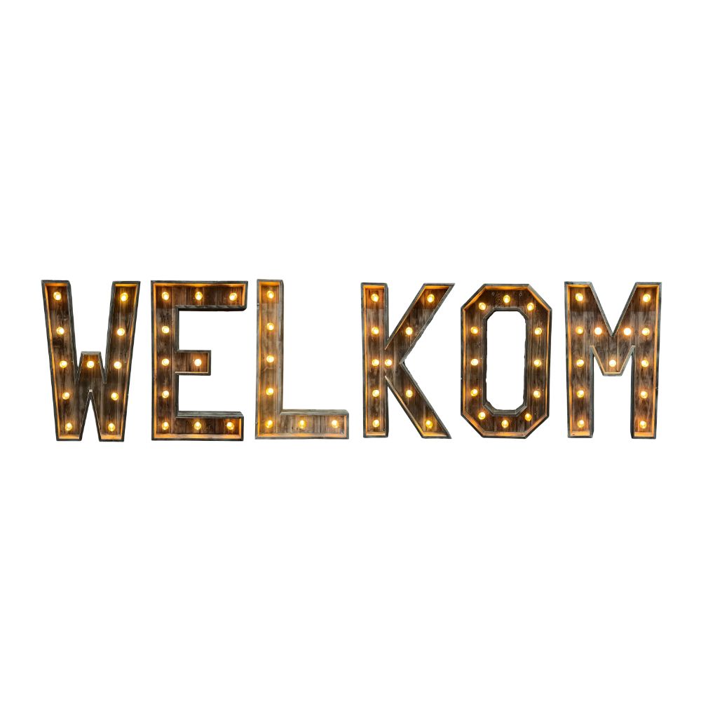 Lichtletters WELKOM Imagine Event & Partyverhuur