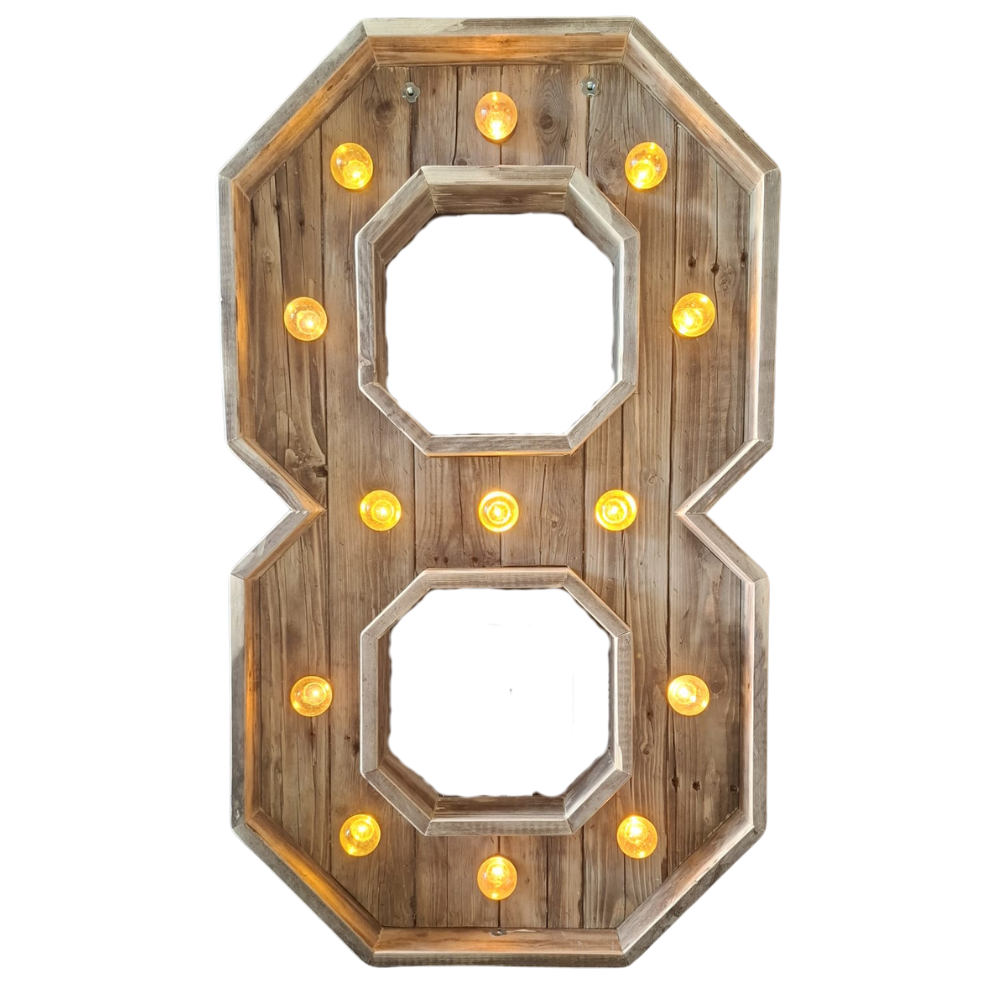 Lichtcijfer 8 Imagine Event & Partyverhuur